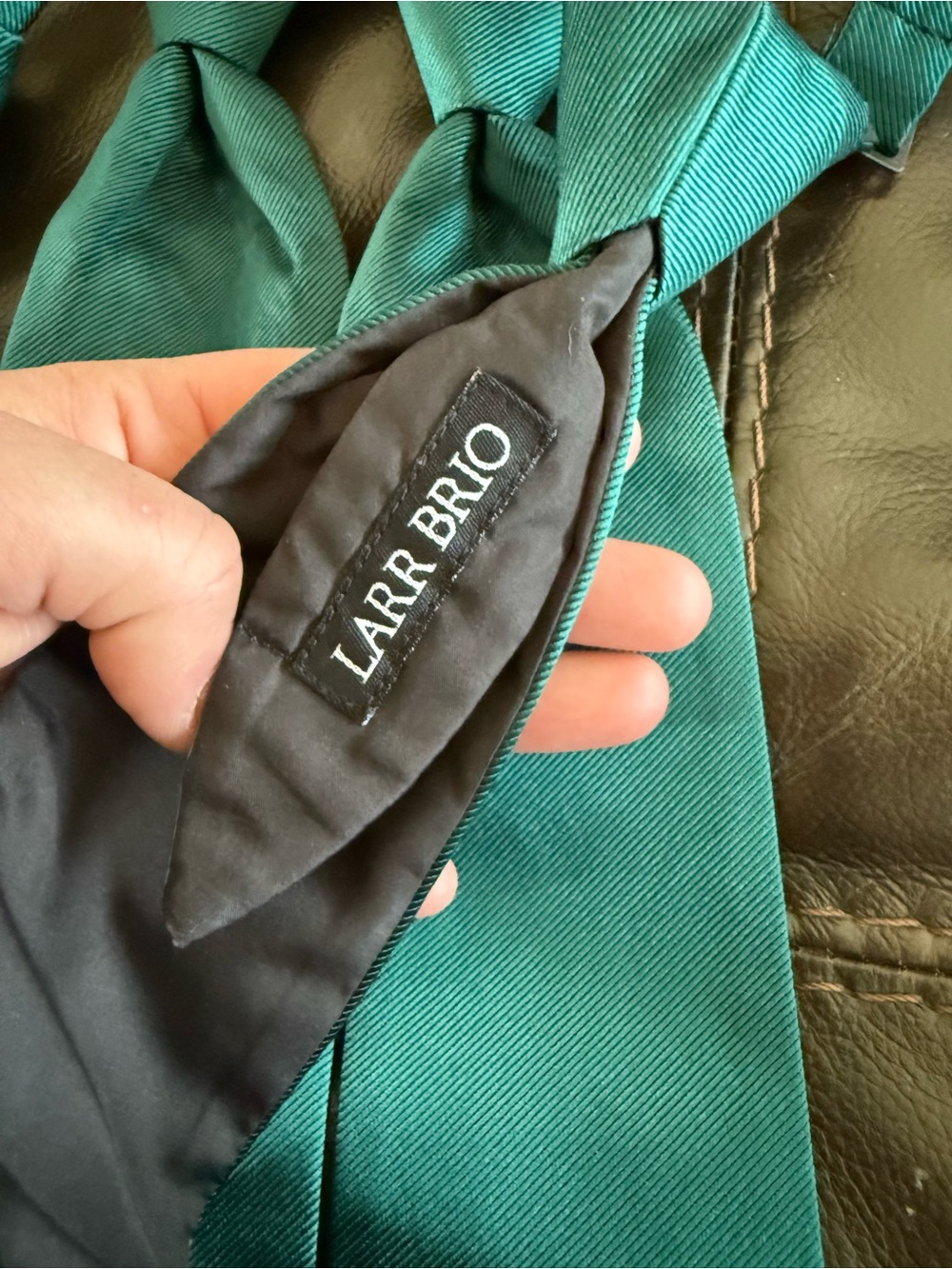 LARR BRIO Emerald Greed Adjustable Neckties - Set of Men’s and Boys Ties